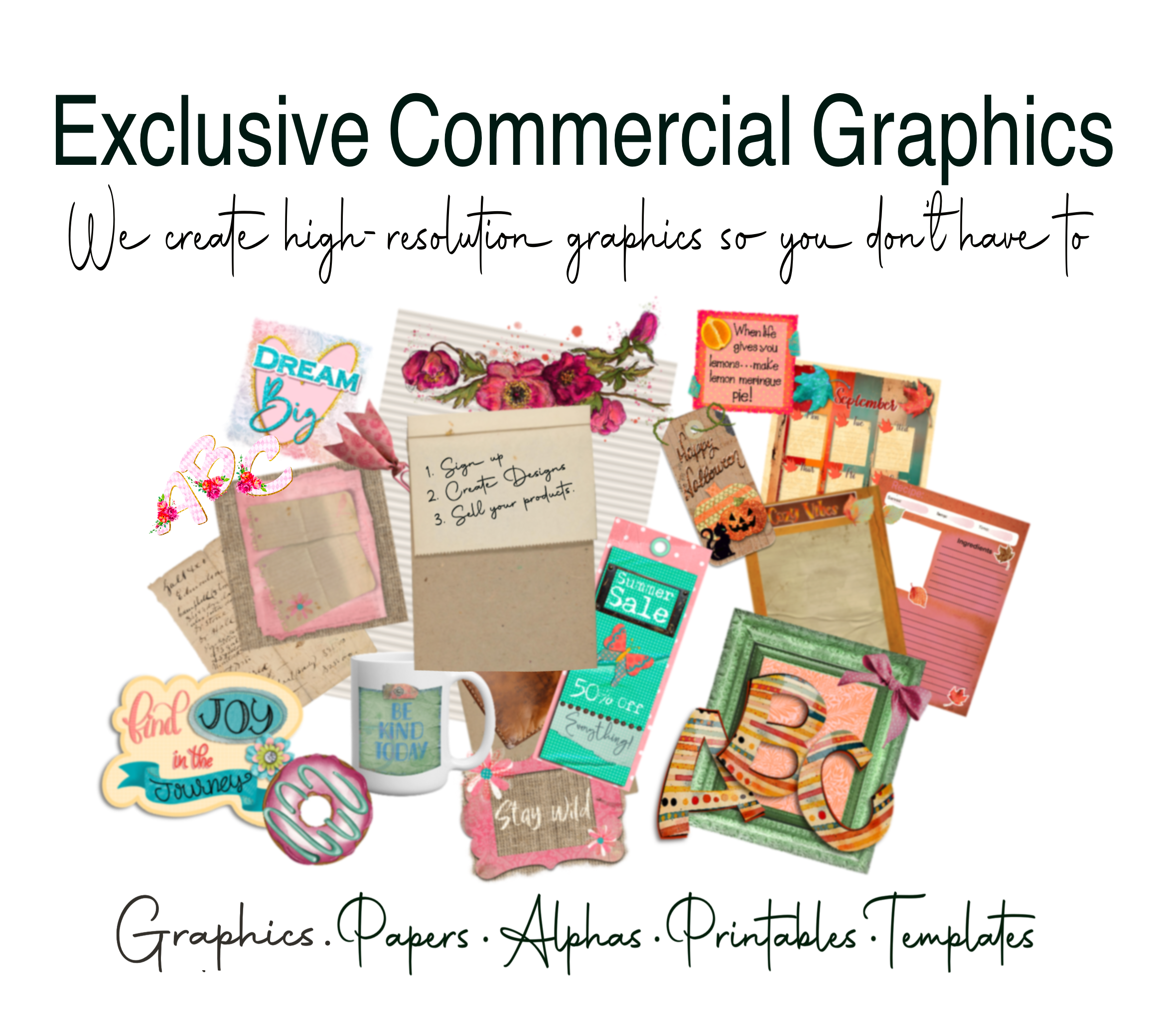 Commercial Use Exclusive High Resolution Graphis